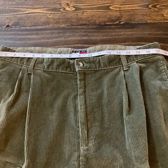 Vintage Tommy Hilfiger Khaki Corduroy Pants - Picture 4 of 8